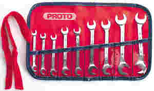 Open End Short Angle Wrench Set 9 Pc