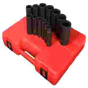 1/2\" Drive 8 Point Deep Impact Socket Set - 11-Pc...