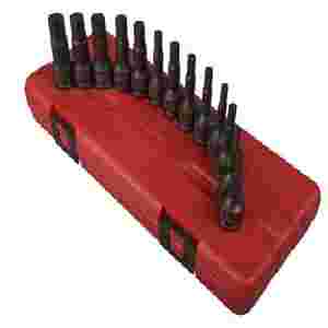 13 Piece 3/8\" Drive Fractional & Metric Hex Drive...
