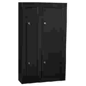 Double Door 8 Gun Case Black