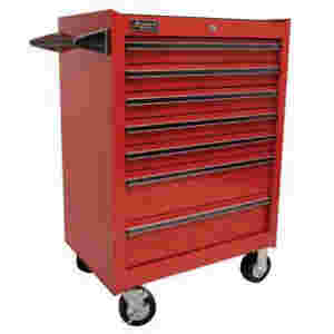 27 Inch 7 Drawer Professional Roller Cabinet Red
