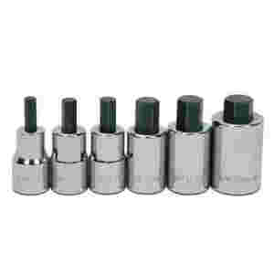 1/2 Inch Drive Drive Std Fractional SAE Hex Bit Socket Set on Cl