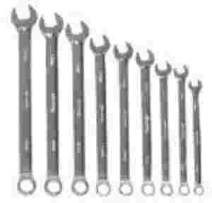 9 Piece Combination Wrench Set, 12 Point, Metric, ...