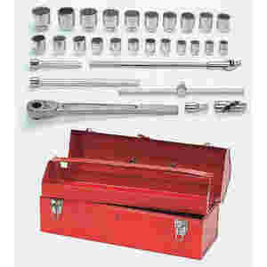 3/4 Inch Drive 12 Pt Fractional SAE Socket and Drive Tool Set 29
