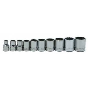 10 pc 3/8" Drive 12-Point SAE Shallow Socket Set o...