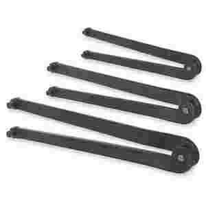 Adjustable Face Fractional SAE Spanner Wrench Set Industrial Bla