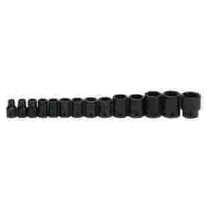 1/2 Inch Drive Shallow 6 Pt Fractional SAE Impact Socket Set on
