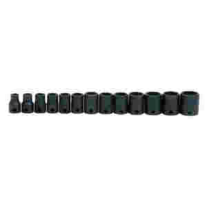 13 pc 3/8" Drive 6-Point SAE Shallow Socket Set on...