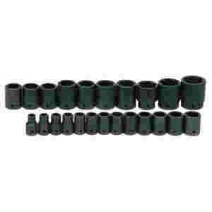 23 pc 1/2" Drive 6-Point Metric Shallow Impact Soc...