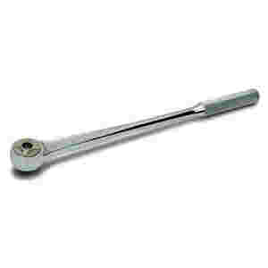 1/2 Inch Drive Chrome Finish Round Head Ratchet 15 Inches Long
