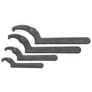 4 pc SAE Adjustable Face Spanner Wrench Set
