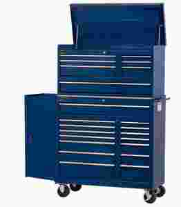 15 Drawer 42" Commercial Roll Cabinet Blue