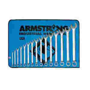 15 Piece 12 Point Satin Finish Long Combination Wrench Set