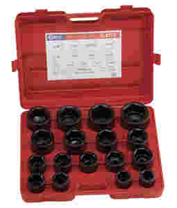 17 Pc 1" Drive SAE Impact Socket Set