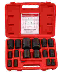 17 Pc 3/4" Drive Metric Hex Bit Socket Set