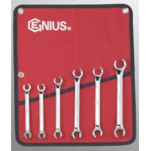 6 Pc Metric Flare Nut Wrench