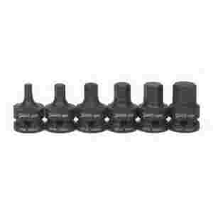 6 Piece 1/2" Drive One Piece Impact Hex Bit Driver...