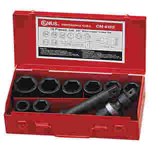 10PC 3/4" Dr. Metric Impact Socket Set