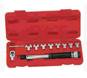 Torque Handle Set 9x12 with Open End Heads, 50-250 in-lbs 10 Pc