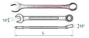 1-15/16" Satin Finish Combination Wrench 12 Point