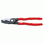 8" Twin Cutting Edge Cable Shears, Burnished, Plas...