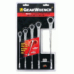 5 Piece GearWrench Ratcheting Wrench XL X-Beam Metric Set
