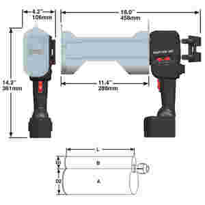 750 x 150 ml Two Component Cordless Epoxy Adhesive Dispenser