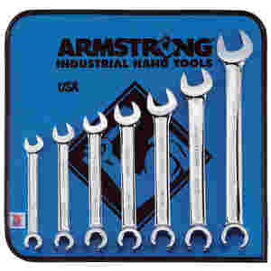 Full Polish 6 Pt Combination Flare Nut Wrench Set 7 Pc