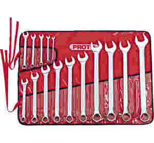 12 Pt Satin Metric Combination ASD Wrench Set 15 Pc