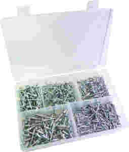 500PC ALUMINUM RIVET ASSOR
