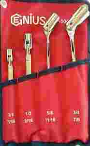 4PC SAE Double Flexible Socket Wrench Set (Mirror ...