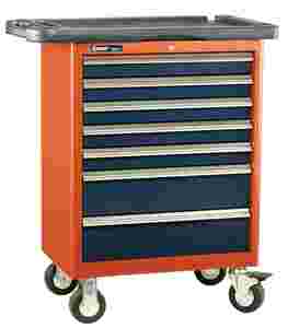 7 Drawers Roller Cabinet w/Plastic Top Tray