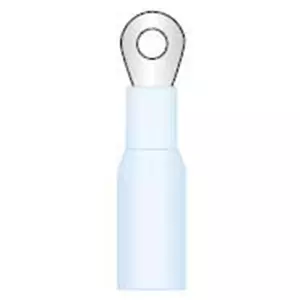 #10 Heat Shrink Blue Ring Brazed (16-14) 100/Bag...