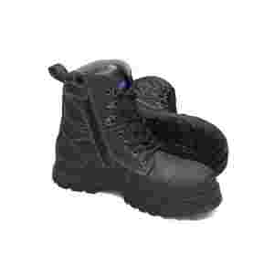 Blundstone 997 Steel Toe Lace Up Side Zip, Water Resistant, Bump