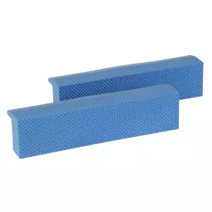 Vise jaws with magnetic strips, plastic, bluet150 ...