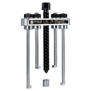 Steering wheel puller for steering wheels with narrow puller slo