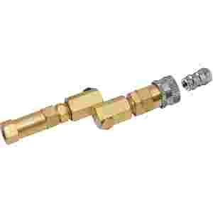 Brass, swivel-type R-1234yf coupler for EV/Hybrid ...