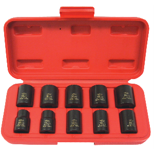 Metric Impact Socket Set - 3/8 In Dr 6 Pt - 10 Pie...