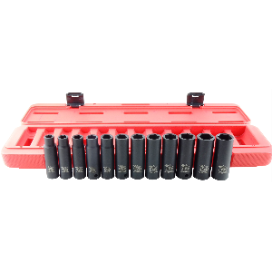 Metric Deep Impact Socket - 1/2 In Dr - 12 Piece...