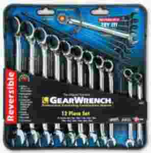 Metric Offset Reversible GearWrench Set - 12-Pc