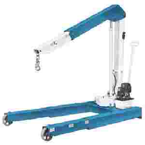 Mobile Floor Crane w/ Hydraulic Hand Pump - 6000 L...