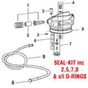 Seal Kit for Vacuum Brake Bleeder 9961 & 0051