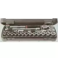 Facom 1/2 In Dr Socket Set w/ Ratchet - 21 Pc