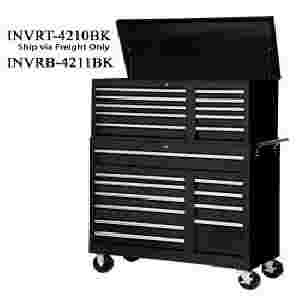 10 Drawer Chest w/ Roller Bearing Slides 41-7/8 In - Black