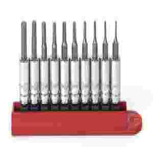 10 Piece 1/4" Drive Hex Bit SAE Socket Set