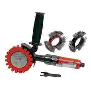 Autobrade Red Dynazip Wire Wheel, Zip Eraser Air Tool Kit, Pneum