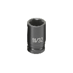 1/4" Surface Drive x 11/32" Standard Impact Socket