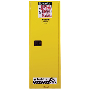 22 Gallon Yellow Slimline Flammable Safety Cabinet...