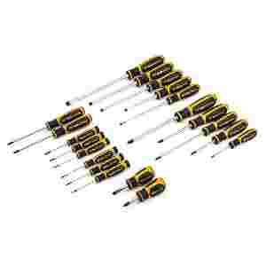 20 Piece Phillips®/Slotted/Torx® Dual Material Scr...