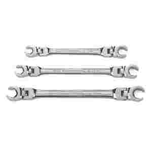 3 Pc. Flex Flare Nut Non-Ratcheting Wrench Set MET...